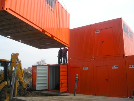 Assembled containers