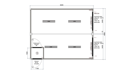 Double container - DB / small entry hall Double container - DB / small entry hall