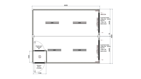 Double container - DB / small entry hall